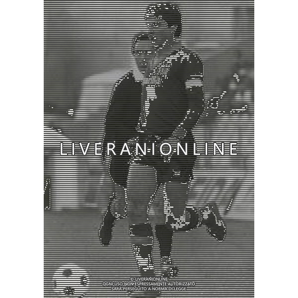 RETROSPETTIVA AGOSTINO DI BARTOLOMEI CALCIATORE NELLA FOTO AGOSTINO DI BARTOLOMEI CON LA MAGLIA DELLA ROMA CALCIO AG ALDO LIVERANI SAS