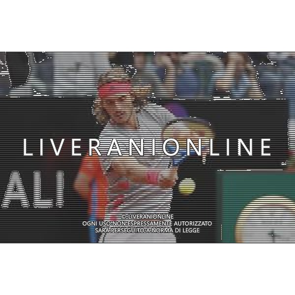 Roma 18/05/2019 - INTERNAZIONALI BNL D\' Italia 2019 - maschili - Stefanos Tsitsipas vs Rafael Nadal - nella foto: ©Claudio Zamagni/Agenzia Aldo Liverani s.a.s. during the semi-finals match between Stefanos Tsitsipas and Rafael Nadal at the The Internazionali BNL d\'Italia 2019 at Foro Italico on May 18, 2019 in Rome, Italy. Photo Credit by Claudio Zamagni-Aldo Liverani Photo Agency / AGENZIA ALDO LIVERANI SAS