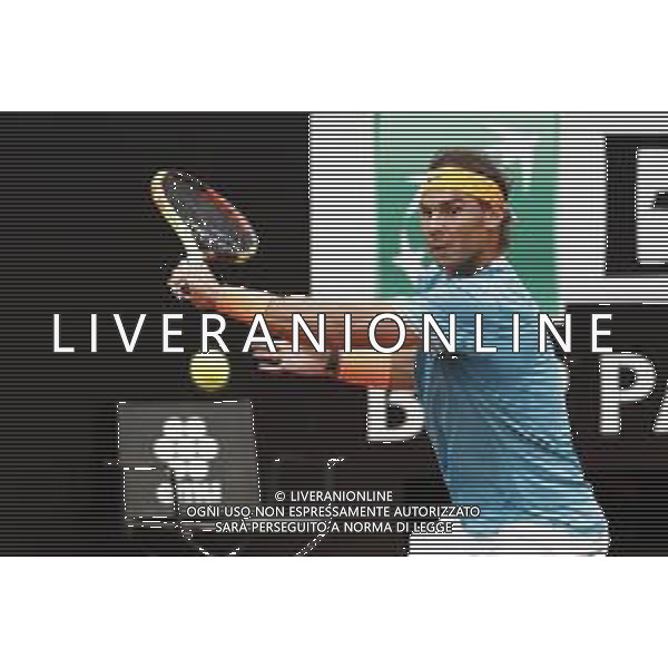 Roma 18/05/2019 - INTERNAZIONALI BNL D\' Italia 2019 - maschili - Stefanos Tsitsipas vs Rafael Nadal - nella foto: Rafael Nadal ©Claudio Zamagni/Agenzia Aldo Liverani s.a.s. Rafael Nadal during the semi-finals match between Stefanos Tsitsipas and Rafael Nadal at the The Internazionali BNL d\'Italia 2019 at Foro Italico on May 18, 2019 in Rome, Italy. Photo Credit by Claudio Zamagni-Aldo Liverani Photo Agency / AGENZIA ALDO LIVERANI SAS