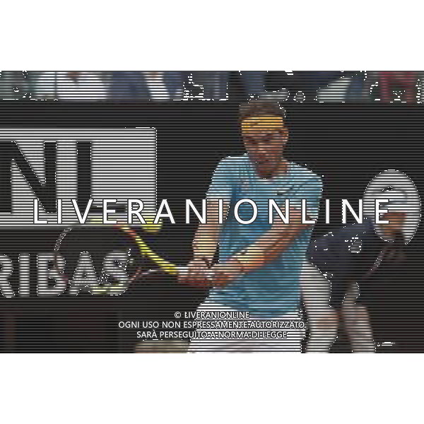 Roma 18/05/2019 - INTERNAZIONALI BNL D\' Italia 2019 - maschili - Stefanos Tsitsipas vs Rafael Nadal - nella foto: Rafael Nadal ©Claudio Zamagni/Agenzia Aldo Liverani s.a.s. Rafael Nadal during the semi-finals match between Stefanos Tsitsipas and Rafael Nadal at the The Internazionali BNL d\'Italia 2019 at Foro Italico on May 18, 2019 in Rome, Italy. Photo Credit by Claudio Zamagni-Aldo Liverani Photo Agency / AGENZIA ALDO LIVERANI SAS