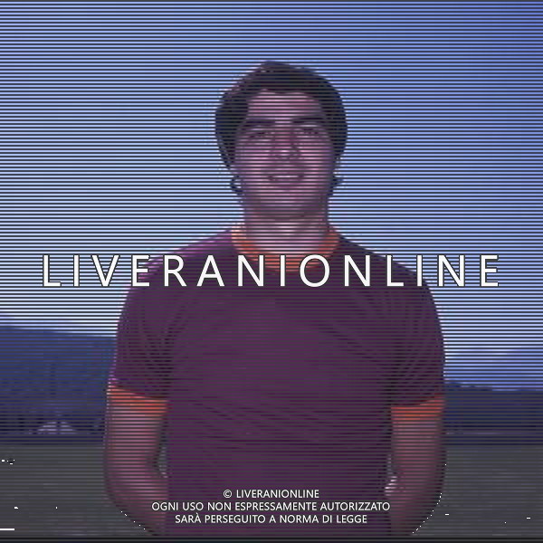 RETROSPETTIVA AGOSTINO DI BARTOLOMEI CALCIATORE NELLA FOTO AGOSTINO DI BARTOLOMEI CON LA MAGLIA DELLA ROMA CALCIO AG ALDO LIVERANI SAS