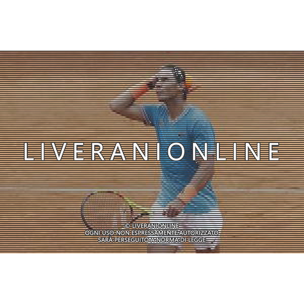 Roma 18/05/2019 - INTERNAZIONALI BNL D\' Italia 2019 - maschili - Stefanos Tsitsipas vs Rafael Nadal - nella foto: Esultanza Rafael Nadal ©Claudio Zamagni/Agenzia Aldo Liverani s.a.s. Rafael Nadal during the semi-finals match between Stefanos Tsitsipas and Rafael Nadal at the The Internazionali BNL d\'Italia 2019 at Foro Italico on May 18, 2019 in Rome, Italy. Photo Credit by Claudio Zamagni-Aldo Liverani Photo Agency / AGENZIA ALDO LIVERANI SAS