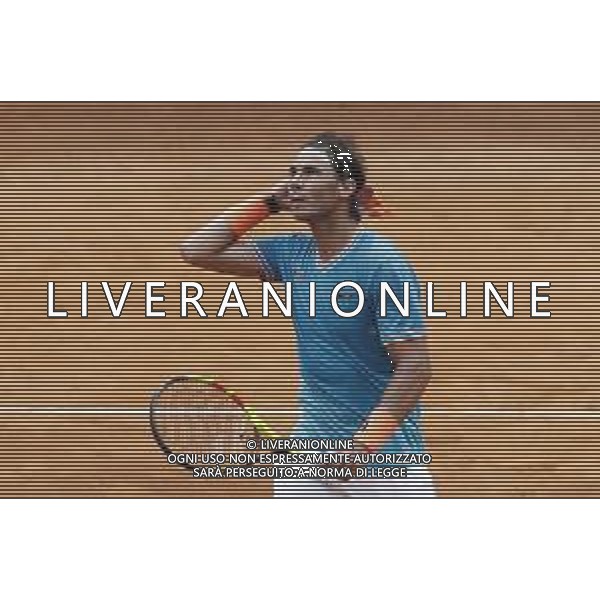 Roma 18/05/2019 - INTERNAZIONALI BNL D\' Italia 2019 - maschili - Stefanos Tsitsipas vs Rafael Nadal - nella foto: Esultanza Rafael Nadal ©Claudio Zamagni/Agenzia Aldo Liverani s.a.s. Rafael Nadal during the semi-finals match between Stefanos Tsitsipas and Rafael Nadal at the The Internazionali BNL d\'Italia 2019 at Foro Italico on May 18, 2019 in Rome, Italy. Photo Credit by Claudio Zamagni-Aldo Liverani Photo Agency / AGENZIA ALDO LIVERANI SAS
