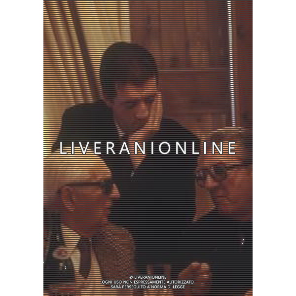RETROSPETTIVA JEAN MARIE BALESTRE PRESIDENTE FOCA E DIRIGENTE SPORTIVO NELLA FOTO PIERO LARDI FERRARI - JEAN MARIE BALESTRE E ENZO FERRARI NELL\'ANNO 1987 AG ALDO LIVERANI SAS