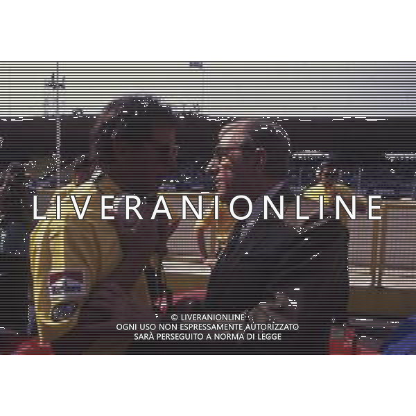 RETROSPETTIVA JEAN MARIE BALESTRE PRESIDENTE FOCA E DIRIGENTE SPORTIVO NELLA FOTO JEAN MARIE BALESTRE CON CESARE FIORIO AG ALDO LIVERANI SAS