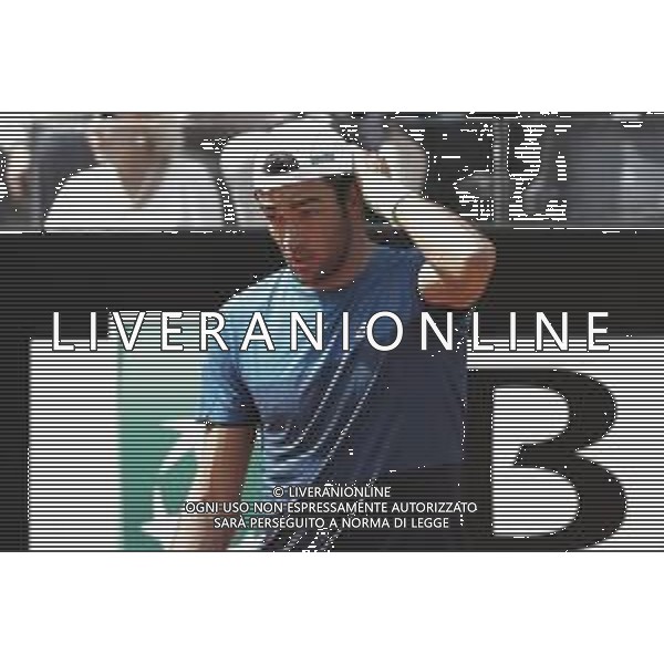 Roma 14/05/2019 - INTERNAZIONALI BNL D\' Italia 2019 - Alexander Zverev vs Matteo Berrettini - nella foto: Matteo Berrettini ©Claudio Zamagni/Agenzia Aldo Liverani s.a.s. Matteo Berrettini during the mens match between Alexander Zverev and Matteo Berrettini at the The Internazionali BNL d\'Italia 2019 at Foro Italico on May 14, 2019 in Rome, Italy. / AGENZIA ALDO LIVERANI SAS