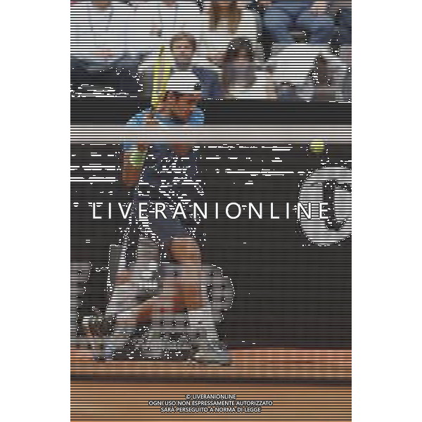 Roma 14/05/2019 - INTERNAZIONALI BNL D\' Italia 2019 - Alexander Zverev vs Matteo Berrettini - nella foto: Matteo Berrettini ©Claudio Zamagni/Agenzia Aldo Liverani s.a.s. Matteo Berrettini during the mens match between Alexander Zverev and Matteo Berrettini at the The Internazionali BNL d\'Italia 2019 at Foro Italico on May 14, 2019 in Rome, Italy. / AGENZIA ALDO LIVERANI SAS