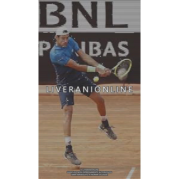 Roma 14/05/2019 - INTERNAZIONALI BNL D\' Italia 2019 - Alexander Zverev vs Matteo Berrettini - nella foto: Matteo Berrettini ©Claudio Zamagni/Agenzia Aldo Liverani s.a.s. Matteo Berrettini during the mens match between Alexander Zverev and Matteo Berrettini at the The Internazionali BNL d\'Italia 2019 at Foro Italico on May 14, 2019 in Rome, Italy. / AGENZIA ALDO LIVERANI SAS