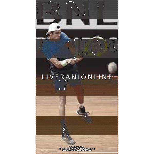 Roma 14/05/2019 - INTERNAZIONALI BNL D\' Italia 2019 - Alexander Zverev vs Matteo Berrettini - nella foto: Matteo Berrettini ©Claudio Zamagni/Agenzia Aldo Liverani s.a.s. Matteo Berrettini during the mens match between Alexander Zverev and Matteo Berrettini at the The Internazionali BNL d\'Italia 2019 at Foro Italico on May 14, 2019 in Rome, Italy. / AGENZIA ALDO LIVERANI SAS