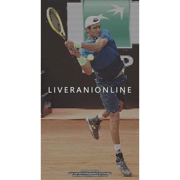 Roma 14/05/2019 - INTERNAZIONALI BNL D\' Italia 2019 - Alexander Zverev vs Matteo Berrettini - nella foto: Matteo Berrettini ©Claudio Zamagni/Agenzia Aldo Liverani s.a.s. Matteo Berrettini during the mens match between Alexander Zverev and Matteo Berrettini at the The Internazionali BNL d\'Italia 2019 at Foro Italico on May 14, 2019 in Rome, Italy. / AGENZIA ALDO LIVERANI SAS