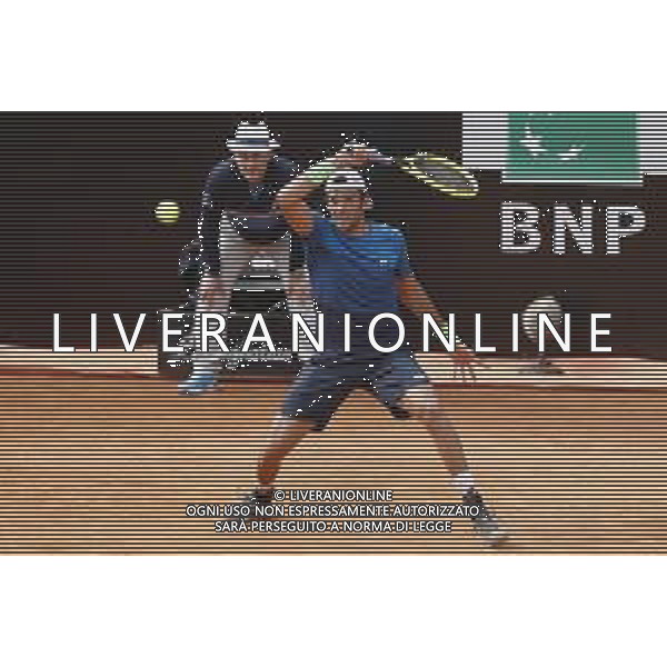 Roma 14/05/2019 - INTERNAZIONALI BNL D\' Italia 2019 - Alexander Zverev vs Matteo Berrettini - nella foto: Matteo Berrettini ©Claudio Zamagni/Agenzia Aldo Liverani s.a.s. Matteo Berrettini during the mens match between Alexander Zverev and Matteo Berrettini at the The Internazionali BNL d\'Italia 2019 at Foro Italico on May 14, 2019 in Rome, Italy. / AGENZIA ALDO LIVERANI SAS