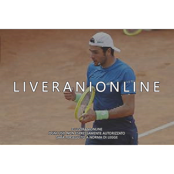 Roma 14/05/2019 - INTERNAZIONALI BNL D\' Italia 2019 - Alexander Zverev vs Matteo Berrettini - nella foto: Matteo Berrettini ©Claudio Zamagni/Agenzia Aldo Liverani s.a.s. Matteo Berrettini during the mens match between Alexander Zverev and Matteo Berrettini at the The Internazionali BNL d\'Italia 2019 at Foro Italico on May 14, 2019 in Rome, Italy. / AGENZIA ALDO LIVERANI SAS