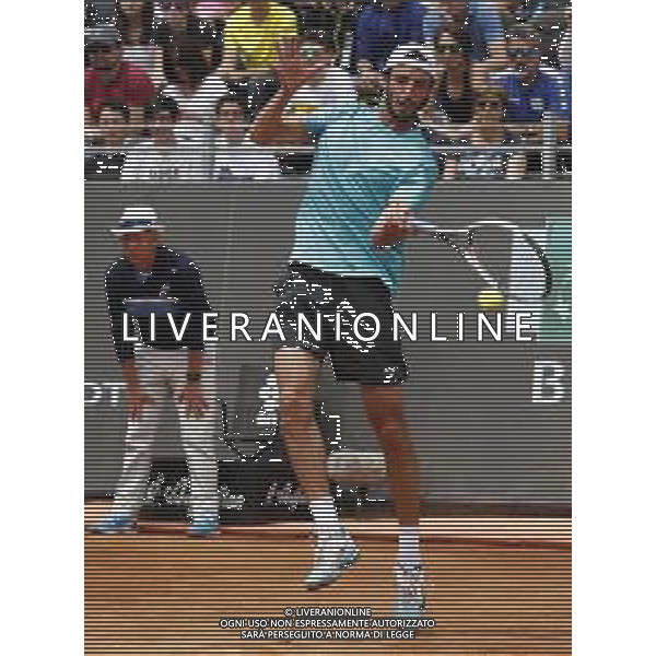 Roma 14/05/2019 - INTERNAZIONALI BNL D\' Italia 2019 - Marin Clinic vs Andrea Basso - nella foto: Andrea Basso ©Claudio Zamagni/Agenzia Aldo Liverani s.a.s. Andrea Basso during the mens match between Marin Clinic and Andrea Basso at the The Internazionali BNL d\'Italia 2019 at Foro Italico on May 14, 2019 in Rome, Italy. / AGENZIA ALDO LIVERANI SAS