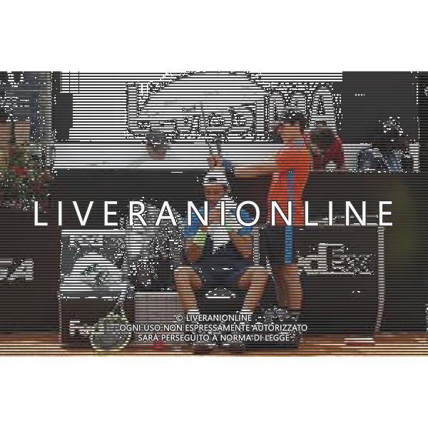 Roma 14/05/2019 - INTERNAZIONALI BNL D\' Italia 2019 - Alexander Zverev vs Matteo Berrettini - nella foto: Matteo Berrettini ©Claudio Zamagni/Agenzia Aldo Liverani s.a.s. Matteo Berrettini during the mens match between Alexander Zverev and Matteo Berrettini at the The Internazionali BNL d\'Italia 2019 at Foro Italico on May 14, 2019 in Rome, Italy. / AGENZIA ALDO LIVERANI SAS