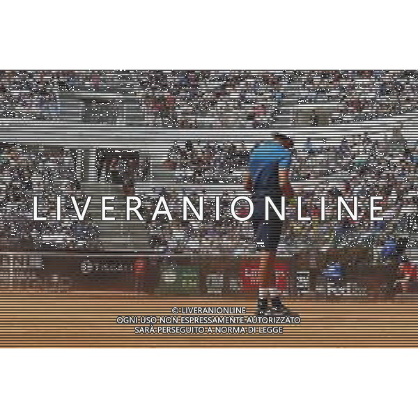 Roma 14/05/2019 - INTERNAZIONALI BNL D\' Italia 2019 - Alexander Zverev vs Matteo Berrettini - nella foto: Matteo Berrettini ©Claudio Zamagni/Agenzia Aldo Liverani s.a.s. Matteo Berrettini during the mens match between Alexander Zverev and Matteo Berrettini at the The Internazionali BNL d\'Italia 2019 at Foro Italico on May 14, 2019 in Rome, Italy. / AGENZIA ALDO LIVERANI SAS