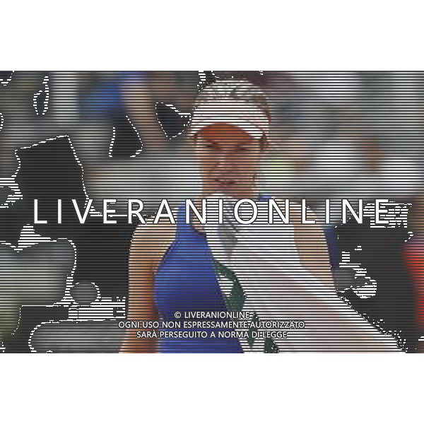 Roma 14/05/2019 - INTERNAZIONALI BNL D\' Italia 2019 - Danielle Collins vs Caroline Wozniacki - nella foto: Danielle Collins ©Claudio Zamagni/Agenzia Aldo Liverani s.a.s. Danielle Collins during the woman match between Danielle Collins and Caroline Wozniacki at the The Internazionali BNL d\'Italia 2019 at Foro Italico on May 14, 2019 in Rome, Italy. / AGENZIA ALDO LIVERANI SAS