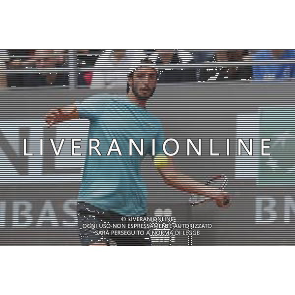 Roma 13/05/2019 - INTERNAZIONALI BNL D\' Italia 2019 - Marin Clinic vs Andrea Basso - nella foto: Andrea Basso ©Claudio Zamagni/Agenzia Aldo Liverani s.a.s. Andrea Basso during the mens match between Marin Clinic and Andrea Basso at the The Internazionali BNL d\'Italia 2019 at Foro Italico on May 14, 2019 in Rome, Italy. / AGENZIA ALDO LIVERANI SAS