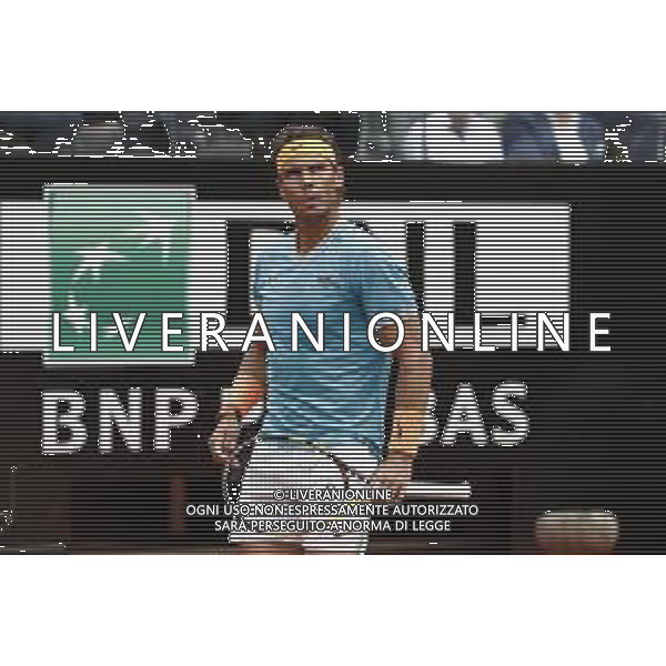 Roma 18/05/2019 - INTERNAZIONALI BNL D\' Italia 2019 - maschili - Stefanos Tsitsipas vs Rafael Nadal - nella foto: Rafael Nadal ©Claudio Zamagni/Agenzia Aldo Liverani s.a.s. Rafael Nadal during the semi-finals match between Stefanos Tsitsipas and Rafael Nadal at the The Internazionali BNL d\'Italia 2019 at Foro Italico on May 18, 2019 in Rome, Italy. Photo Credit by Claudio Zamagni-Aldo Liverani Photo Agency / AGENZIA ALDO LIVERANI SAS