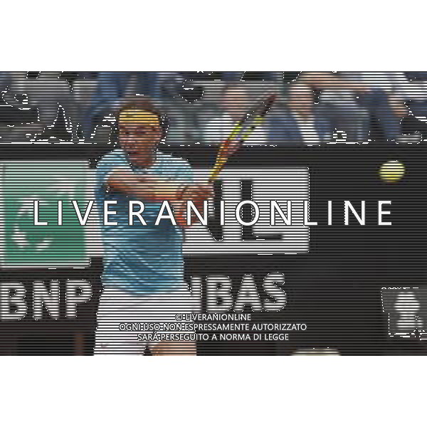 Roma 18/05/2019 - INTERNAZIONALI BNL D\' Italia 2019 - maschili - Stefanos Tsitsipas vs Rafael Nadal - nella foto: Rafael Nadal ©Claudio Zamagni/Agenzia Aldo Liverani s.a.s. Rafael Nadal during the semi-finals match between Stefanos Tsitsipas and Rafael Nadal at the The Internazionali BNL d\'Italia 2019 at Foro Italico on May 18, 2019 in Rome, Italy. Photo Credit by Claudio Zamagni-Aldo Liverani Photo Agency / AGENZIA ALDO LIVERANI SAS