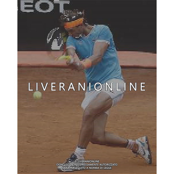 Roma 18/05/2019 - INTERNAZIONALI BNL D\' Italia 2019 - maschili - Stefanos Tsitsipas vs Rafael Nadal - nella foto: Rafael Nadal ©Claudio Zamagni/Agenzia Aldo Liverani s.a.s. Rafael Nadal during the semi-finals match between Stefanos Tsitsipas and Rafael Nadal at the The Internazionali BNL d\'Italia 2019 at Foro Italico on May 18, 2019 in Rome, Italy. Photo Credit by Claudio Zamagni-Aldo Liverani Photo Agency / AGENZIA ALDO LIVERANI SAS