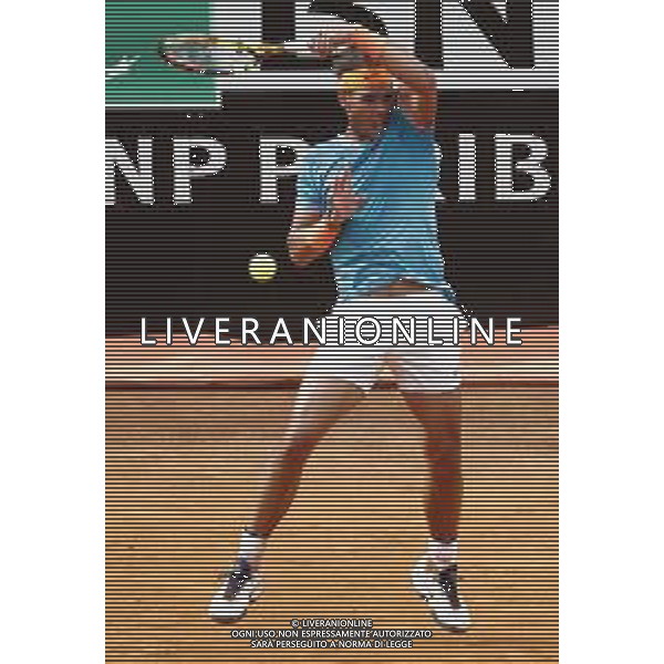Roma 18/05/2019 - INTERNAZIONALI BNL D\' Italia 2019 - maschili - Stefanos Tsitsipas vs Rafael Nadal - nella foto: Rafael Nadal ©Claudio Zamagni/Agenzia Aldo Liverani s.a.s. Rafael Nadal during the semi-finals match between Stefanos Tsitsipas and Rafael Nadal at the The Internazionali BNL d\'Italia 2019 at Foro Italico on May 18, 2019 in Rome, Italy. Photo Credit by Claudio Zamagni-Aldo Liverani Photo Agency / AGENZIA ALDO LIVERANI SAS
