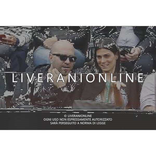 Roma 18/05/2019 - INTERNAZIONALI BNL D\' Italia 2019 - maschili - Stefanos Tsitsipas vs Rafael Nadal - nella foto: giuliano sangiorgi valeria solarino ©Claudio Zamagni/Agenzia Aldo Liverani s.a.s. giuliano sangiorgi valeria solarino during the semi-finals match between Stefanos Tsitsipas and Rafael Nadal at the The Internazionali BNL d\'Italia 2019 at Foro Italico on May 18, 2019 in Rome, Italy. Photo Credit by Claudio Zamagni-Aldo Liverani Photo Agency / AGENZIA ALDO LIVERANI SAS