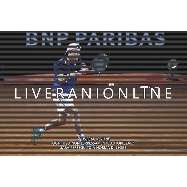 Roma 18/05/2019 - INTERNAZIONALI BNL D\' Italia 2019 - semifinale maschile - Novak Djokovic vs Diego Schwartzman - nella foto: Diego Schwartzman ©Claudio Zamagni/Agenzia Aldo Liverani s.a.s. Diego Schwartzman during the semi-finals match between Novak Djokovic and Diego Schwartzman at the The Internazionali BNL d\'Italia 2019 at Foro Italico on May 18, 2019 in Rome, Italy. Photo Credit by Claudio Zamagni-Aldo Liverani Photo Agency / AGENZIA ALDO LIVERANI SAS