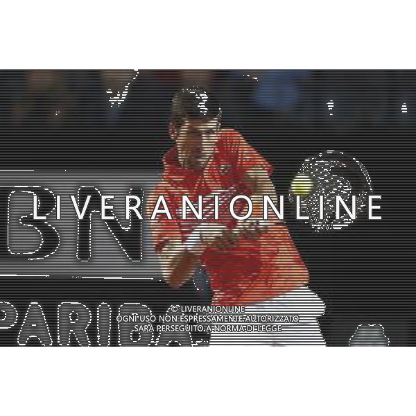 Roma 18/05/2019 - INTERNAZIONALI BNL D\' Italia 2019 - semifinale maschile - Novak Djokovic vs Diego Schwartzman - nella foto: Novak Djokovic ©Claudio Zamagni/Agenzia Aldo Liverani s.a.s. Novak Djokovic during the semi-finals match between Novak Djokovic and Diego Schwartzman at the The Internazionali BNL d\'Italia 2019 at Foro Italico on May 18, 2019 in Rome, Italy. Photo Credit by Claudio Zamagni-Aldo Liverani Photo Agency / AGENZIA ALDO LIVERANI SAS