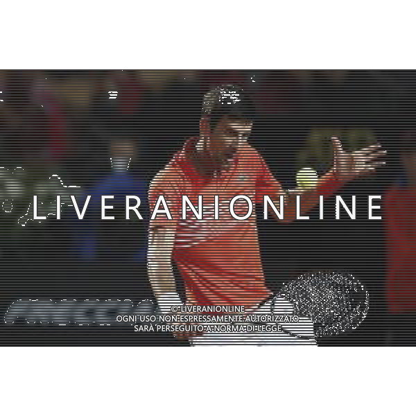 Roma 18/05/2019 - INTERNAZIONALI BNL D\' Italia 2019 - semifinale maschile - Novak Djokovic vs Diego Schwartzman - nella foto: Novak Djokovic ©Claudio Zamagni/Agenzia Aldo Liverani s.a.s. Novak Djokovic during the semi-finals match between Novak Djokovic and Diego Schwartzman at the The Internazionali BNL d\'Italia 2019 at Foro Italico on May 18, 2019 in Rome, Italy. Photo Credit by Claudio Zamagni-Aldo Liverani Photo Agency / AGENZIA ALDO LIVERANI SAS