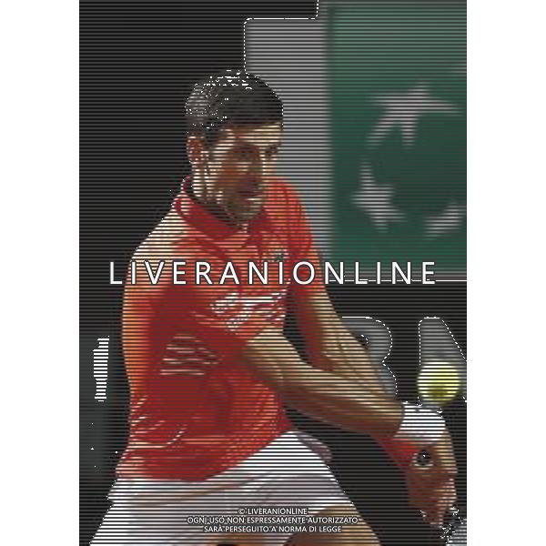 Roma 18/05/2019 - INTERNAZIONALI BNL D\' Italia 2019 - semifinale maschile - Novak Djokovic vs Diego Schwartzman - nella foto: Novak Djokovic ©Claudio Zamagni/Agenzia Aldo Liverani s.a.s. Novak Djokovic during the semi-finals match between Novak Djokovic and Diego Schwartzman at the The Internazionali BNL d\'Italia 2019 at Foro Italico on May 18, 2019 in Rome, Italy. Photo Credit by Claudio Zamagni-Aldo Liverani Photo Agency / AGENZIA ALDO LIVERANI SAS