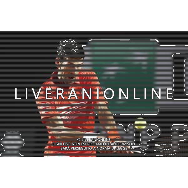 Roma 18/05/2019 - INTERNAZIONALI BNL D\' Italia 2019 - semifinale maschile - Novak Djokovic vs Diego Schwartzman - nella foto: Novak Djokovic ©Claudio Zamagni/Agenzia Aldo Liverani s.a.s. Novak Djokovic during the semi-finals match between Novak Djokovic and Diego Schwartzman at the The Internazionali BNL d\'Italia 2019 at Foro Italico on May 18, 2019 in Rome, Italy. Photo Credit by Claudio Zamagni-Aldo Liverani Photo Agency / AGENZIA ALDO LIVERANI SAS