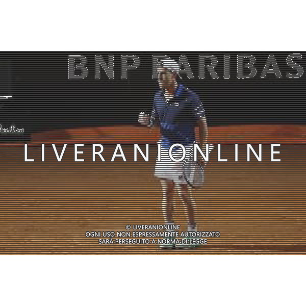 Roma 18/05/2019 - INTERNAZIONALI BNL D\' Italia 2019 - semifinale maschile - Novak Djokovic vs Diego Schwartzman - nella foto: Esultanza Diego Schwartzman ©Claudio Zamagni/Agenzia Aldo Liverani s.a.s. Diego Schwartzman during the semi-finals match between Novak Djokovic and Diego Schwartzman at the The Internazionali BNL d\'Italia 2019 at Foro Italico on May 18, 2019 in Rome, Italy. Photo Credit by Claudio Zamagni-Aldo Liverani Photo Agency / AGENZIA ALDO LIVERANI SAS