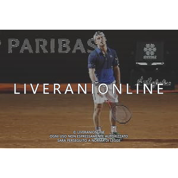 Roma 18/05/2019 - INTERNAZIONALI BNL D\' Italia 2019 - semifinale maschile - Novak Djokovic vs Diego Schwartzman - nella foto: Diego Schwartzman ©Claudio Zamagni/Agenzia Aldo Liverani s.a.s. Diego Schwartzman during the semi-finals match between Novak Djokovic and Diego Schwartzman at the The Internazionali BNL d\'Italia 2019 at Foro Italico on May 18, 2019 in Rome, Italy. Photo Credit by Claudio Zamagni-Aldo Liverani Photo Agency / AGENZIA ALDO LIVERANI SAS