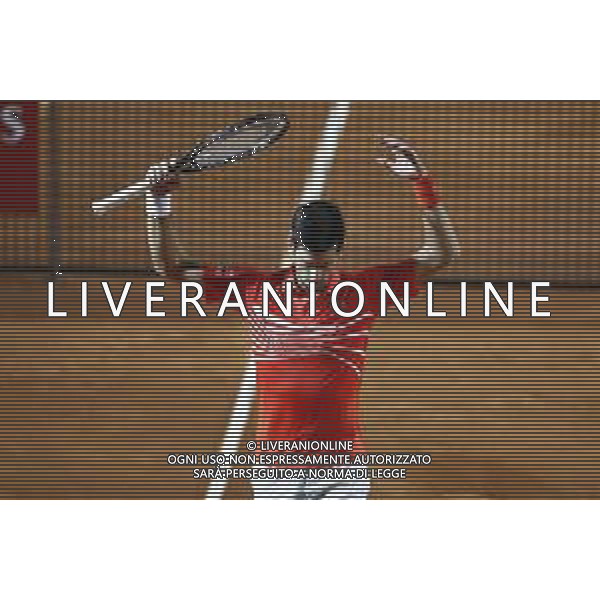 Roma 18/05/2019 - INTERNAZIONALI BNL D\' Italia 2019 - semifinale maschile - Novak Djokovic vs Diego Schwartzman - nella foto: Esultanza Novak Djokovic ©Claudio Zamagni/Agenzia Aldo Liverani s.a.s. Novak Djokovic during the semi-finals match between Novak Djokovic and Diego Schwartzman at the The Internazionali BNL d\'Italia 2019 at Foro Italico on May 18, 2019 in Rome, Italy. Photo Credit by Claudio Zamagni-Aldo Liverani Photo Agency / AGENZIA ALDO LIVERANI SAS