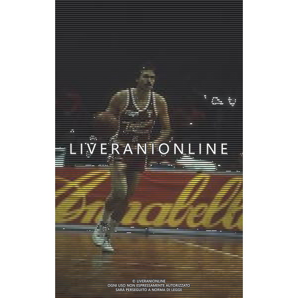 RETROSPETTIVA MIKE D\'ANTONI BASKET NELLA FOTO MIKE D\'ANTONI CON LA MAGLIA DEL TRACER MILANO 1987-88 AG ALDO LIVERANI SAS