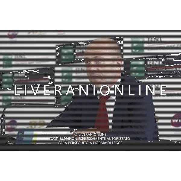 Roma 19/05/2019 - INTERNAZIONALI BNL D\' Italia 2019 - conferenza stampa prima delle finali - nella foto: Angelo Binaghi ©Claudio Zamagni/Agenzia Aldo Liverani s.a.s. Angelo Binaghi during the press conference before finals match at the The Internazionali BNL d\'Italia 2019 at Foro Italico on May 19, 2019 in Rome, Italy. Photo Credit by Claudio Zamagni-Aldo Liverani Photo Agency / AGENZIA ALDO LIVERANI SAS