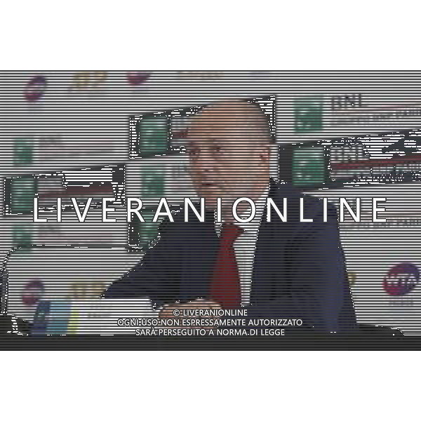 Roma 19/05/2019 - INTERNAZIONALI BNL D\' Italia 2019 - conferenza stampa prima delle finali - nella foto: Angelo Binaghi ©Claudio Zamagni/Agenzia Aldo Liverani s.a.s. Angelo Binaghi during the press conference before finals match at the The Internazionali BNL d\'Italia 2019 at Foro Italico on May 19, 2019 in Rome, Italy. Photo Credit by Claudio Zamagni-Aldo Liverani Photo Agency / AGENZIA ALDO LIVERANI SAS