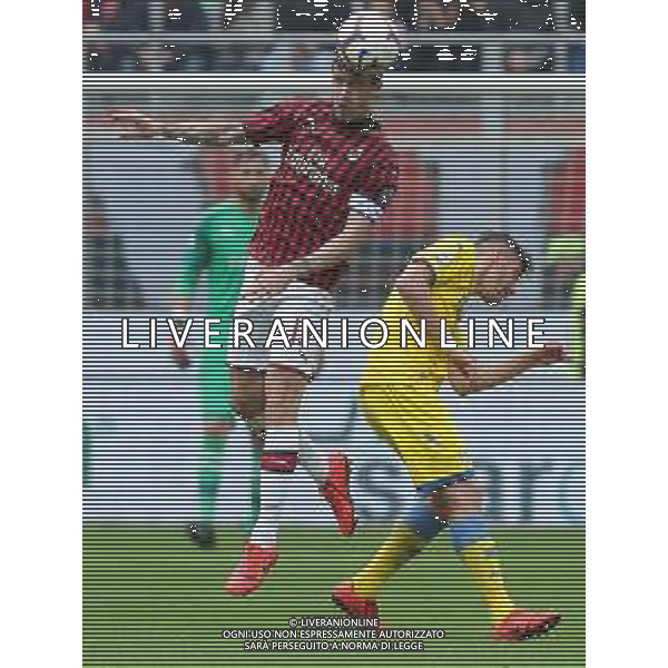 Campionato di Calcio Serie A TIM 2018/2019 37a Giornata Milano - 19.05.2019 Milan-Frosinone Nella Foto:romagnoli trotta /Ph.Vitez-Ag. Aldo Liverani