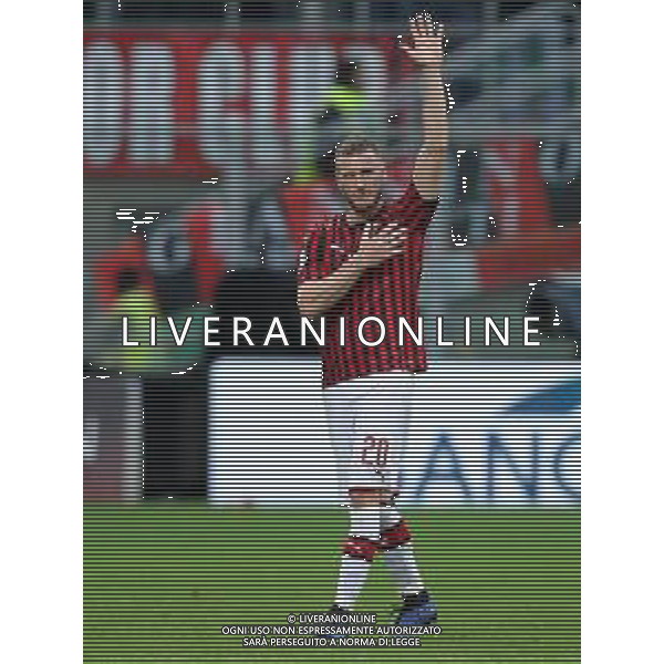 Campionato di Calcio Serie A TIM 2018/2019 37a Giornata Milano - 19.05.2019 Milan-Frosinone Nella Foto:abate ignazio sostituito e applaudito dai tifosi /Ph.Vitez-Ag. Aldo Liverani