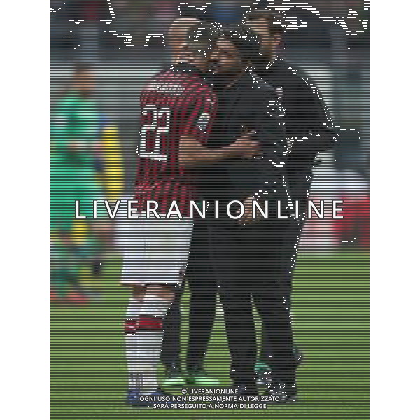 Campionato di Calcio Serie A TIM 2018/2019 37a Giornata Milano - 19.05.2019 Milan-Frosinone Nella Foto:gattuso gennaro e mateo musacchio /Ph.Vitez-Ag. Aldo Liverani