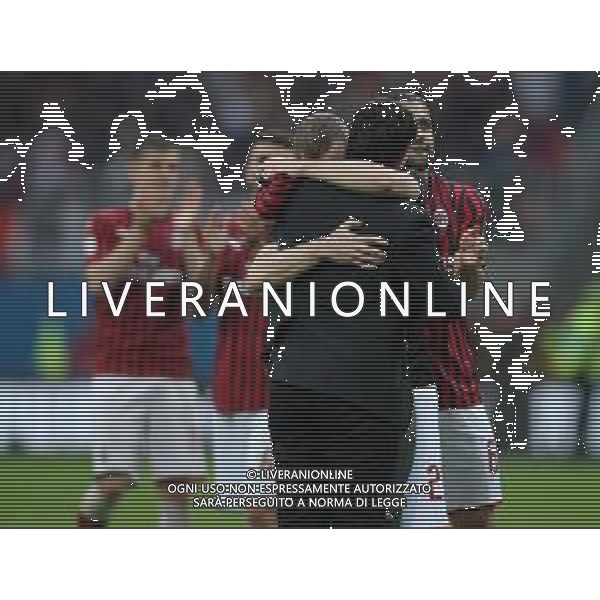 Campionato di Calcio Serie A TIM 2018/2019 37a Giornata Milano - 19.05.2019 Milan-Frosinone Nella Foto:abbraccio gattuso gennaro abate ignazio /Ph.Vitez-Ag. Aldo Liverani