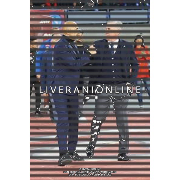 NAPOLI - INTER CAMPIONATO CALCIO SERIE A TIM 19.05.2019 NRELLA FOTO LUCIANO SPALLETTI, CARLO ANCELOTTI © MOSCA / AGENZIA ALDO LIVERANI SAS