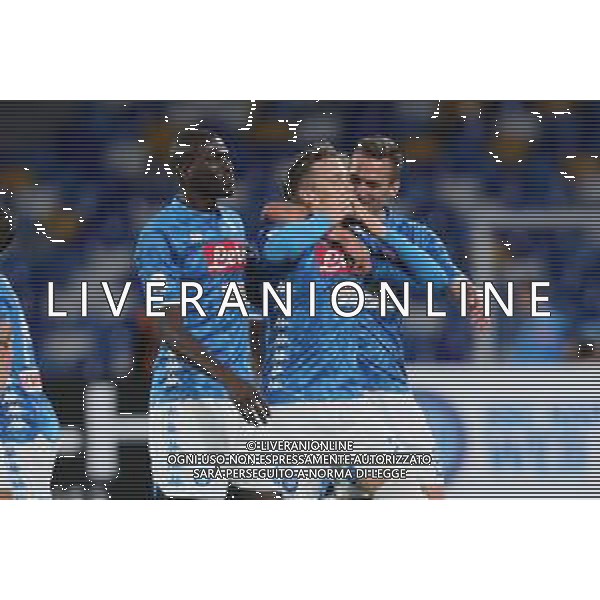NAPOLI - INTER CAMPIONATO CALCIO SERIE A TIM 19.05.2019 NRELLA FOTO ESULTANZA DOPO IL GOL DI PIOTR ZIELINSKI © MOSCA / AGENZIA ALDO LIVERANI SAS