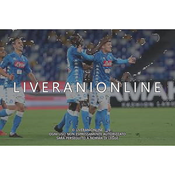NAPOLI - INTER CAMPIONATO CALCIO SERIE A TIM 19.05.2019 NRELLA FOTO ESULTANZA DOPO IL GOL DI PIOTR ZIELINSKI © MOSCA / AGENZIA ALDO LIVERANI SAS