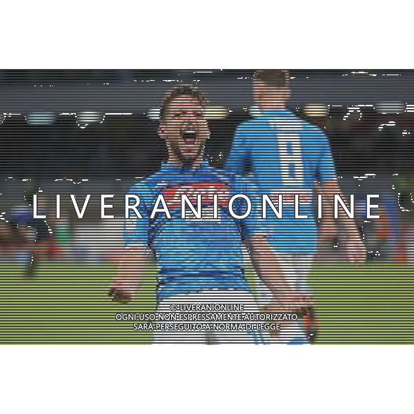 NAPOLI - INTER CAMPIONATO CALCIO SERIE A TIM 19.05.2019 NRELLA FOTO ESULTANZA DOPO IL GOL DI DRIES MERTENS © MOSCA / AGENZIA ALDO LIVERANI SAS