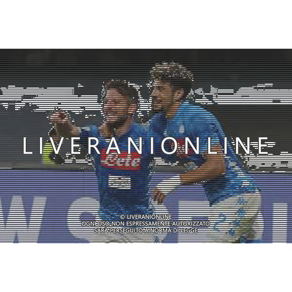 NAPOLI - INTER CAMPIONATO CALCIO SERIE A TIM 19.05.2019 NRELLA FOTO ESULTANZA DOPO IL GOL DI DRIES MERTENS © MOSCA / AGENZIA ALDO LIVERANI SAS