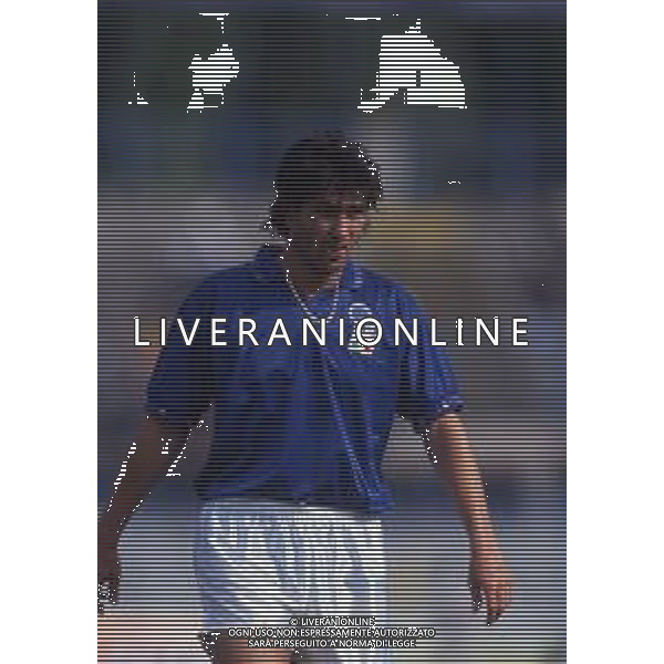 RETROSPETTIVA ALESSANDRO MELLI CALCIATORE NELLA FOTO ALESSANDRO MELLI CON LA MAGLIA DELLA NAZIONALE ITALIANA AG ALDO LIVERANI SAS