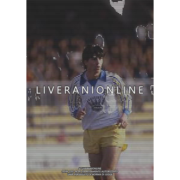 RETROSPETTIVA ALESSANDRO MELLI CALCIATORE NELLA FOTO ALESSANDRO MELLI CON LA MAGLIA DEL PARMA CALCIO AG ALDO LIVERANI SAS