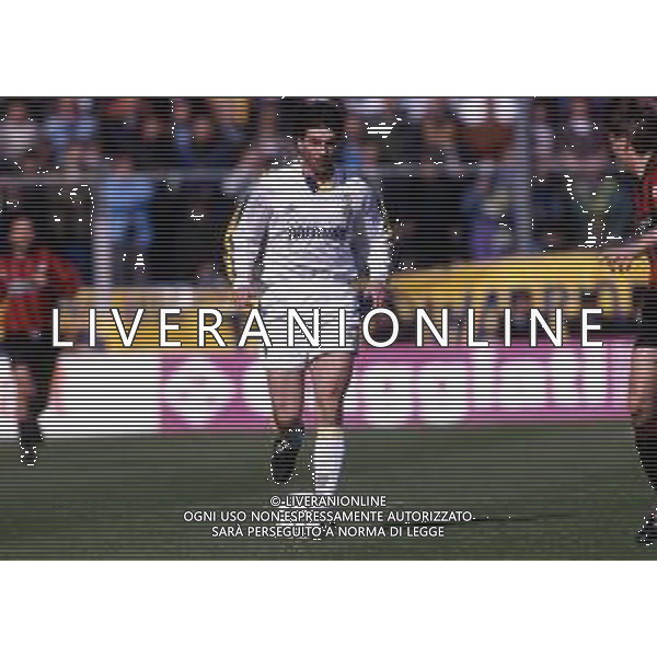 RETROSPETTIVA ALESSANDRO MELLI CALCIATORE NELLA FOTO ALESSANDRO MELLI CON LA MAGLIA DEL PARMA CALCIO AG ALDO LIVERANI SAS
