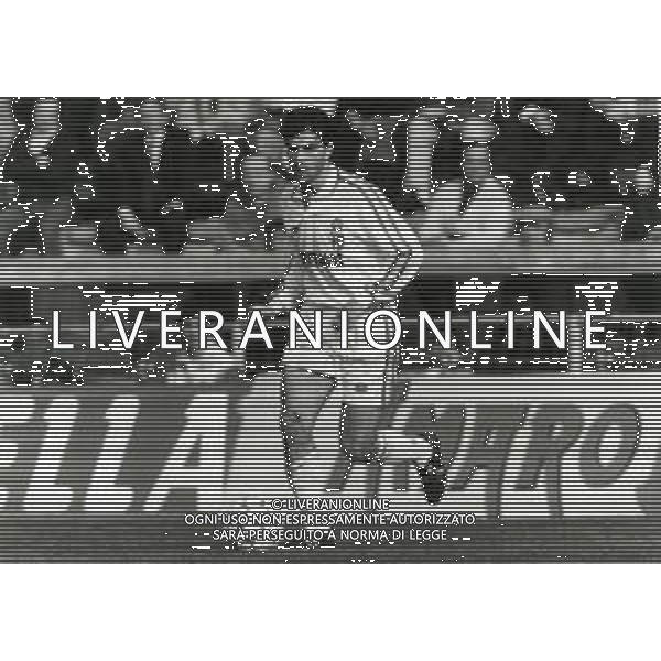 RETROSPETTIVA ALESSANDRO MELLI CALCIATORE NELLA FOTO ALESSANDRO MELLI CON LA MAGLIA DEL PARMA CALCIO AG ALDO LIVERANI SAS